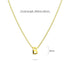Initials Brick Alphabet Letter Necklace Gold Layered Steel Jewellery